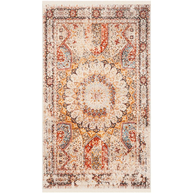 SAFAVIEH Vintage Distressed Boho Persian Bortola Oriental Polyester Rug