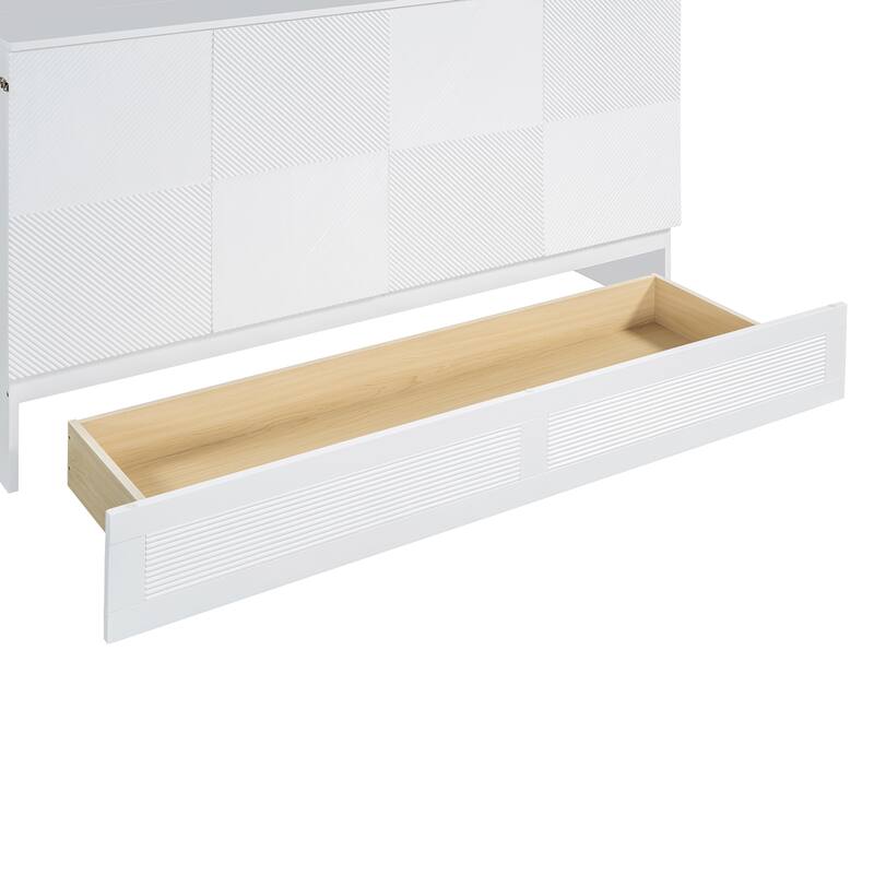 Full/Queen Size Murphy Bed Wall Bed with a Large Storage Drawer, Space Saving Murphy Cabinet Bed w/ a set of Sockets & USB Ports