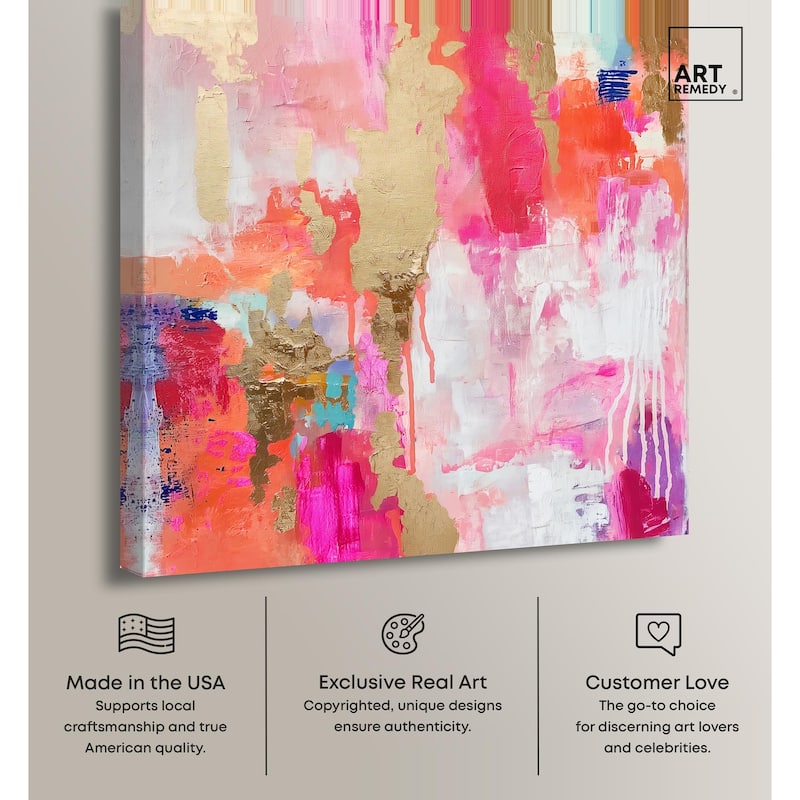 Exuberant Hues III Canvas by Art Remedy, Gallery Wrapped