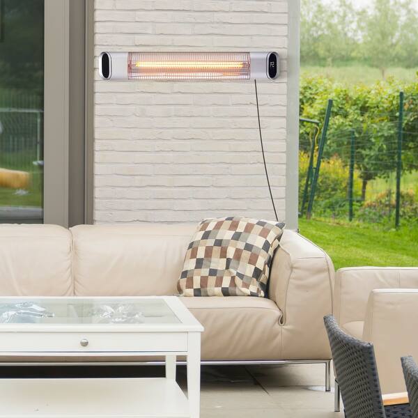 slide 2 of 13, 1500 Watt Electric Wall Mounted Space Heater w Remote Included Digital