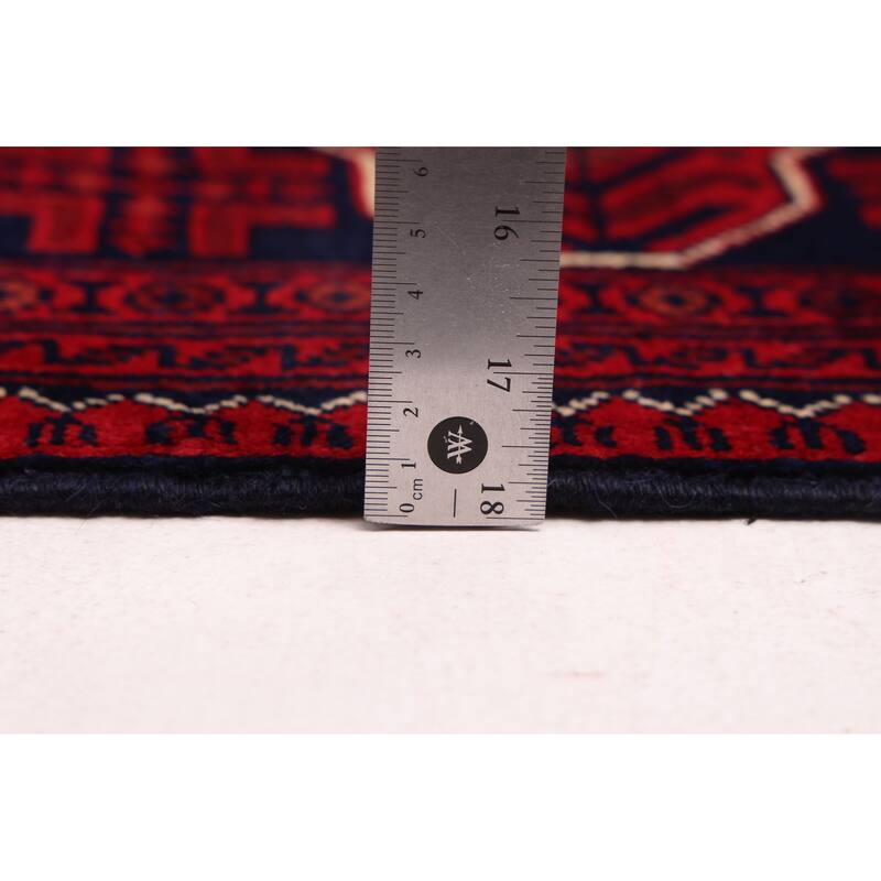 ECARPETGALLERY Hand-knotted Finest Khal Mohammadi Red Wool Rug - 6'7 x 9'7