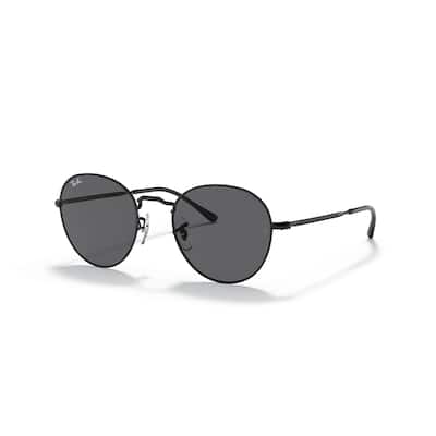 Ray-Ban Round Metal– Black with Dark Lenses, Sleek Vintage Sunglasses for Mens