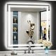 preview thumbnail 18 of 40, UL Certified Full Size Front & Back LED Lighted Anti-fog Tempered Glass Wall Bathroom Vanity Mirror, 3-Year Warranty 38" x 38"
