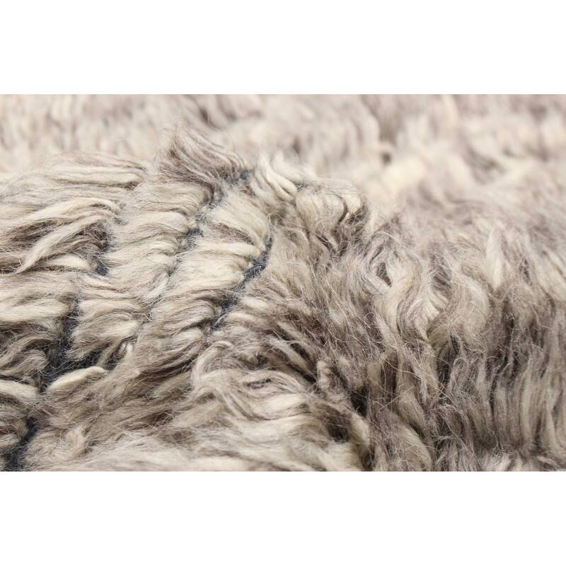 ECARPETGALLERY Hand-knotted Tangier Grey Wool Rug - 3'0 x 5'1