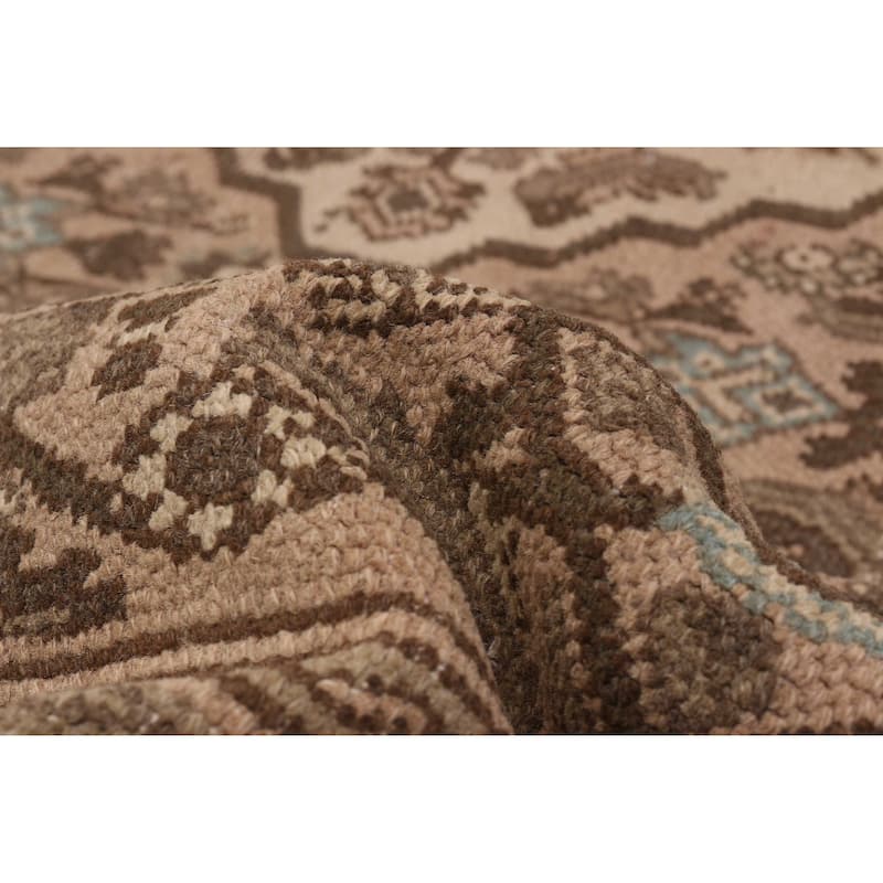 ECARPETGALLERY Hand-knotted Antalya Vintage Tan Wool Rug - 6'7 x 9'5