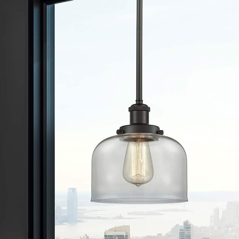 Innovations Lighting Large Bell 8" Wide Mini Pendant - Rod Hung