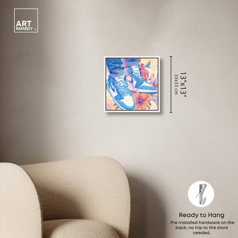 Sneakers in Bloom Canvas by Art Remedy