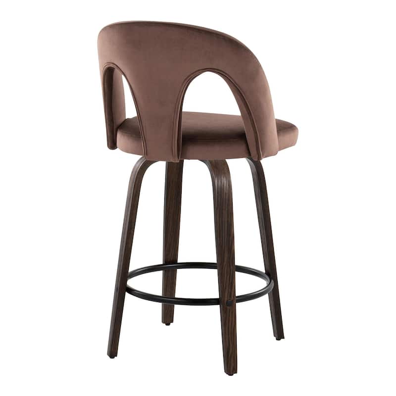 Ava Upholstered 26" Fixed-Height Counter Stool - Set of 2