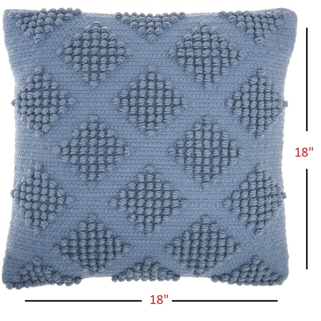 Soft Blue Textured Diamonds Throw Pillow Soft Blue Textured Diamonds Throw Pillow