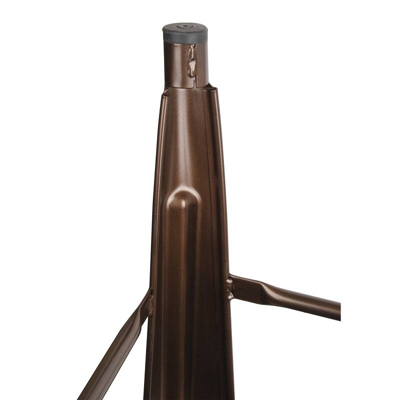 24" High Back Metal Stool with Leather Cushion-Set of 2