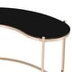 preview thumbnail 5 of 6, Furniture of America Allade Modern Gold 44-inch Glass Computer Desk