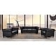 preview thumbnail 1 of 18, Brooks Classic Chesterfield 3-Piece Living Room Set-Chair Loveseat & Sofa Black