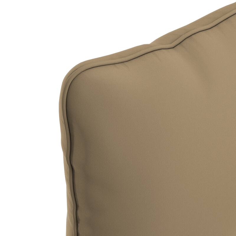 California Umbrella Outdoor Deep Seat Cushion Set, 24" x 48", Sunbrella Fabric, Densified Fiber Fill