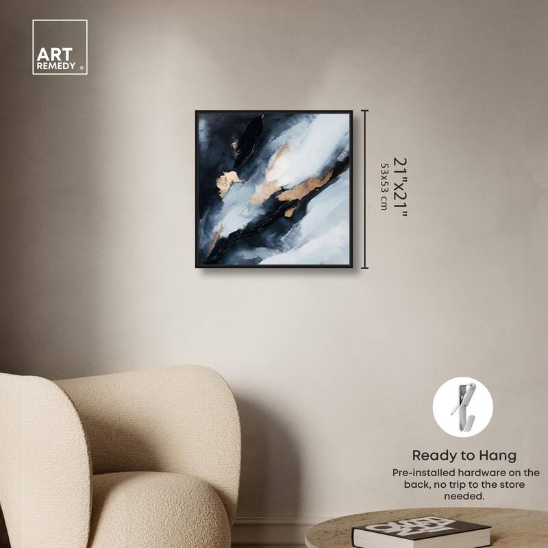 Golden Spark I Canvas by Art Remedy