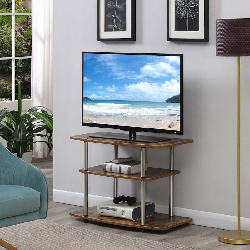 Convenience Concepts Designs2Go No Tools 3 Tier TV Stand - Barnwood