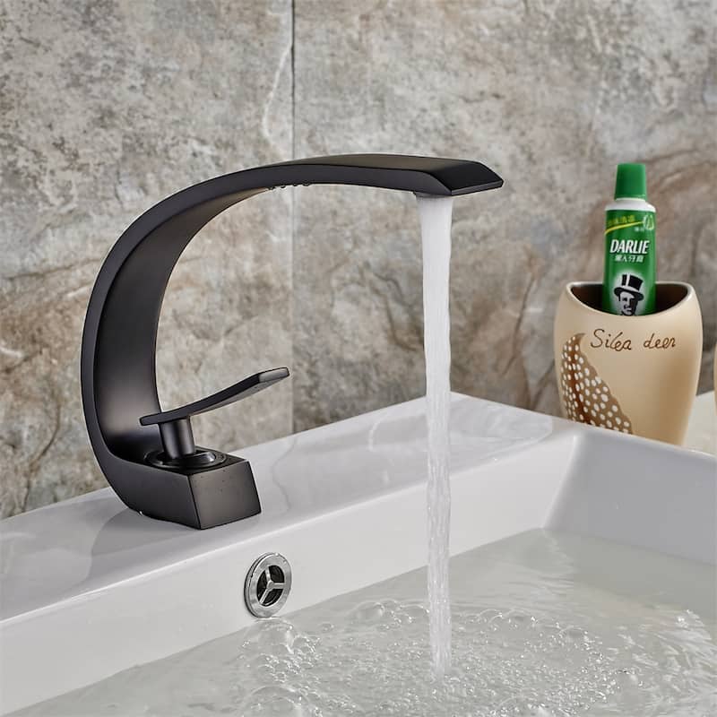 Bathroom Faucet,Brushed Faucet for Bathroom Sink,Single Hole Faucet