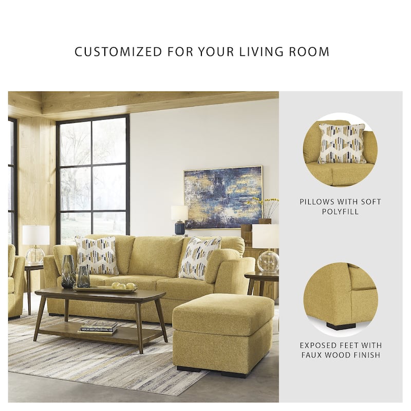 Signature Design by Ashley Keerwick Yellow Sofa - 94" W x 41" D x 39" H