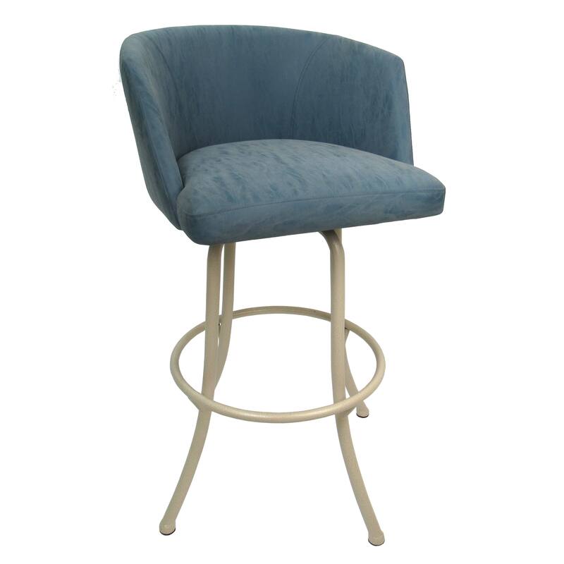 Swivel Tilt Counter 26" or Bar 30" Metal Bar Stool - Joey - Topaz Vinyl - Beige - Bar Height