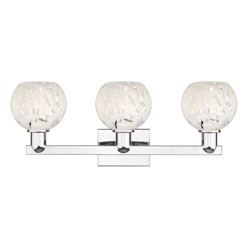 Innovations Lighting Endless Possibilities Arcadia - White Mouchette - 3 Light 25" Bath Vanity Light