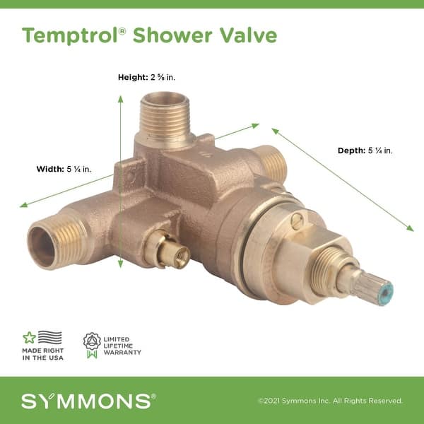 Cartouche De Vanne De Douche Symmons TA-10 OEM - Pièce De Rechange Pour Mitigeur Temptrol