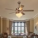 preview thumbnail 22 of 47, 52 or 62 or 72 Inches Crystal Ceiling Fan Fandelier with Lights,For Bedroom Kitchen Patio Remote Control