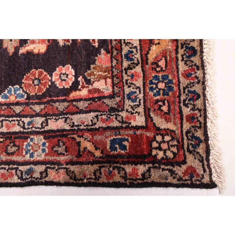 ECARPETGALLERY Hand-knotted Andelz Dark Navy Wool Rug - 3'0 x 8'7