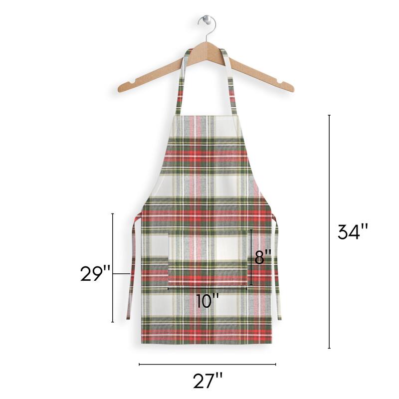 Fabstyles Celebration Plaid Cotton Apron