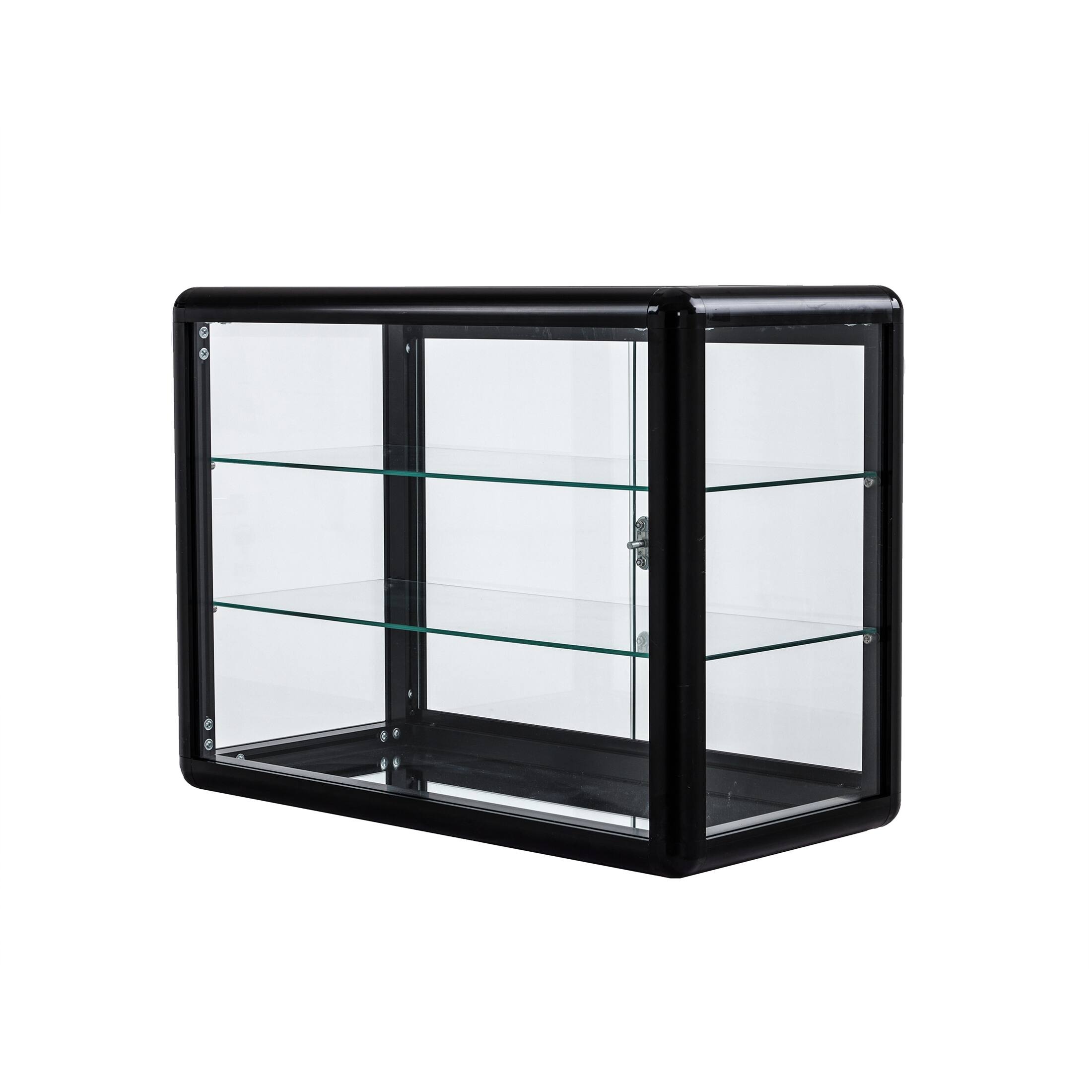 Tempered Glass Counter Top Display Showcase On Sale Bed Bath
