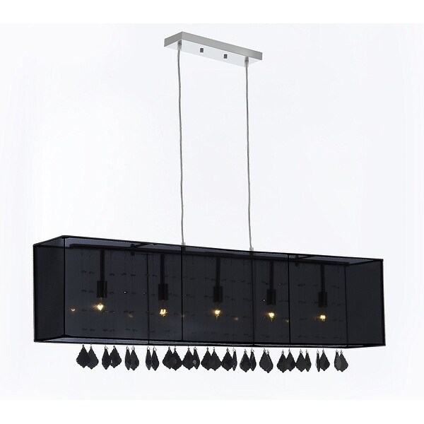 Dark Bridge Crystal Island Chandelier Pendant With Black Dark Bridge Crystal Island Chandelier Pendant With Black On Free Shipping Today 18157387