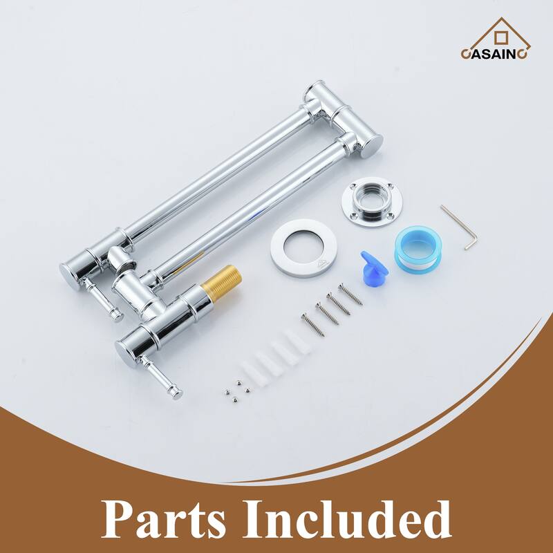 1.8 GPM Wall Mounted Foldable Kitchen Pot Filler