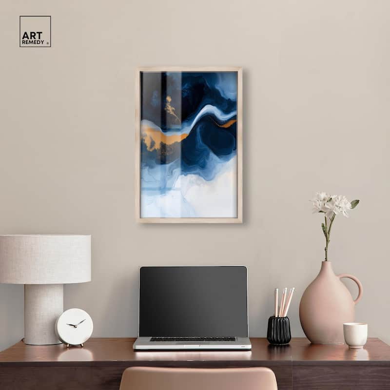 Blue Deep I Shadowbox by Art Remedy