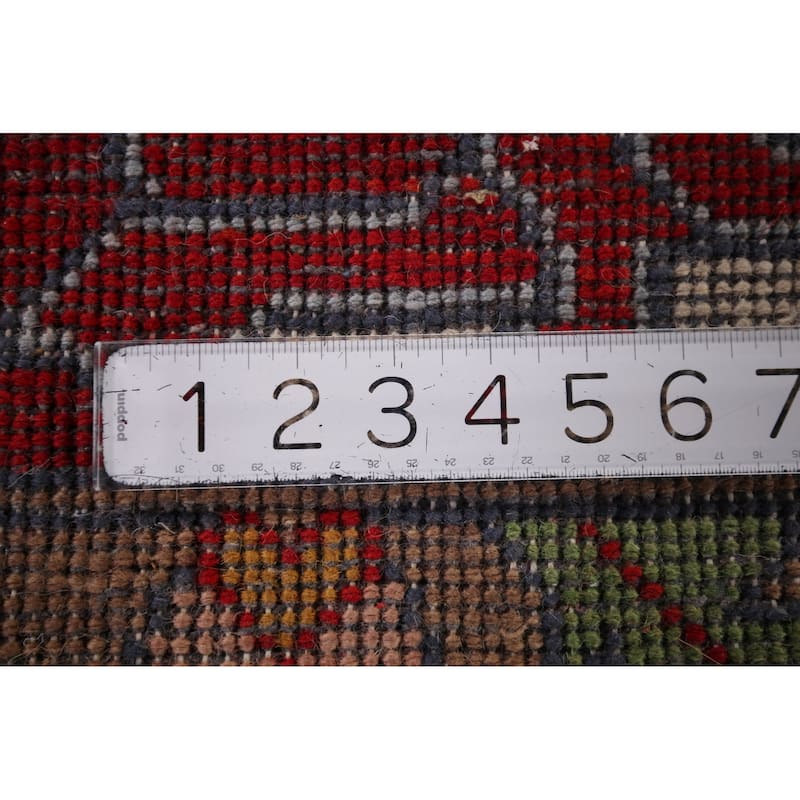 Hunting Animals Blue Ziegler Indian Area Rug Hand-Knotted Wool Carpet - 8'10"x 12'2"
