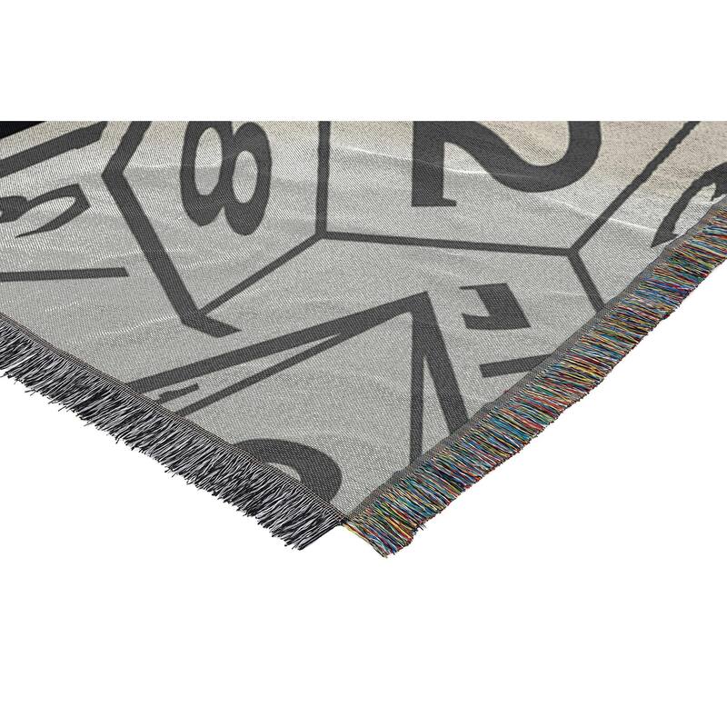 Dungeons & Dragons Logo Dice Woven Tapestry Throw
