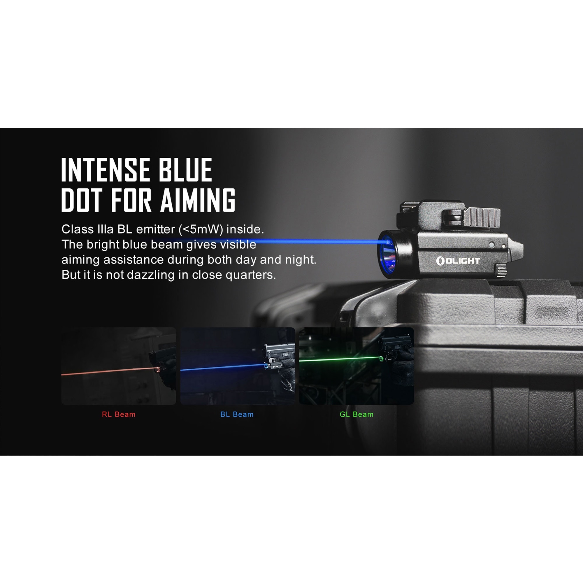 Olight Baldr S BL 800 Lumen Tactical Flashlight with Blue Laser