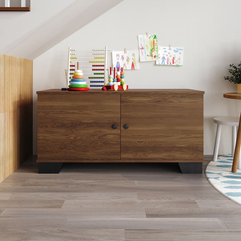 Clayfell Smyrna Storage Cabinet Bench - Brown