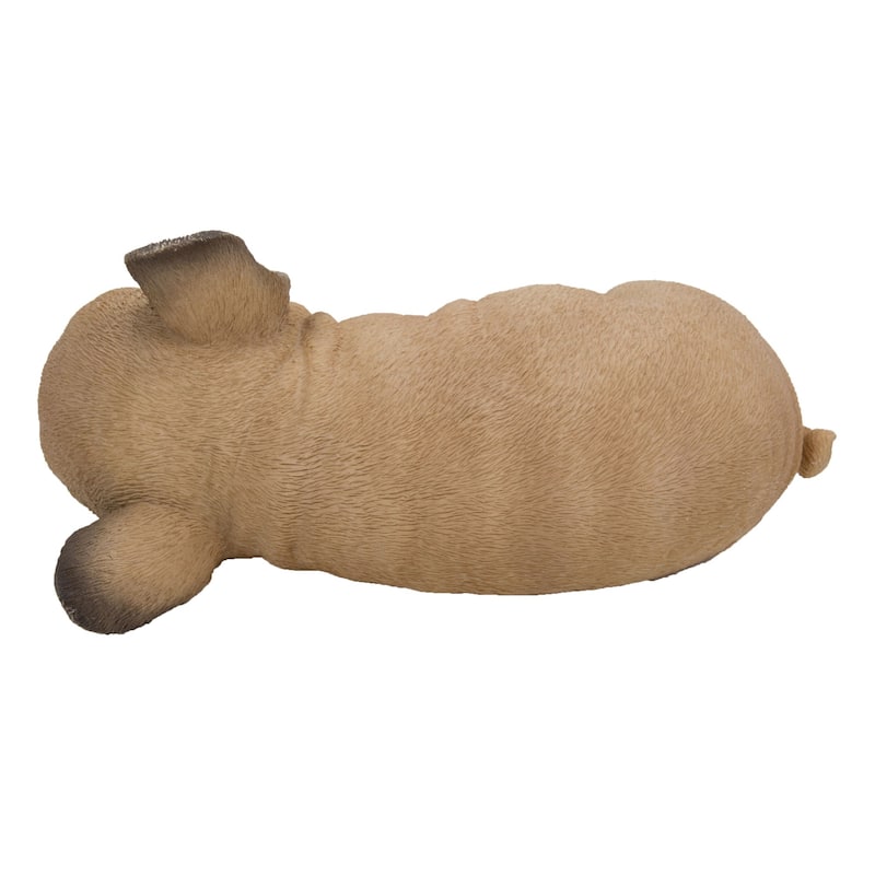 7" Sleeping French Bulldog Puppy Outdoor Garden Statue