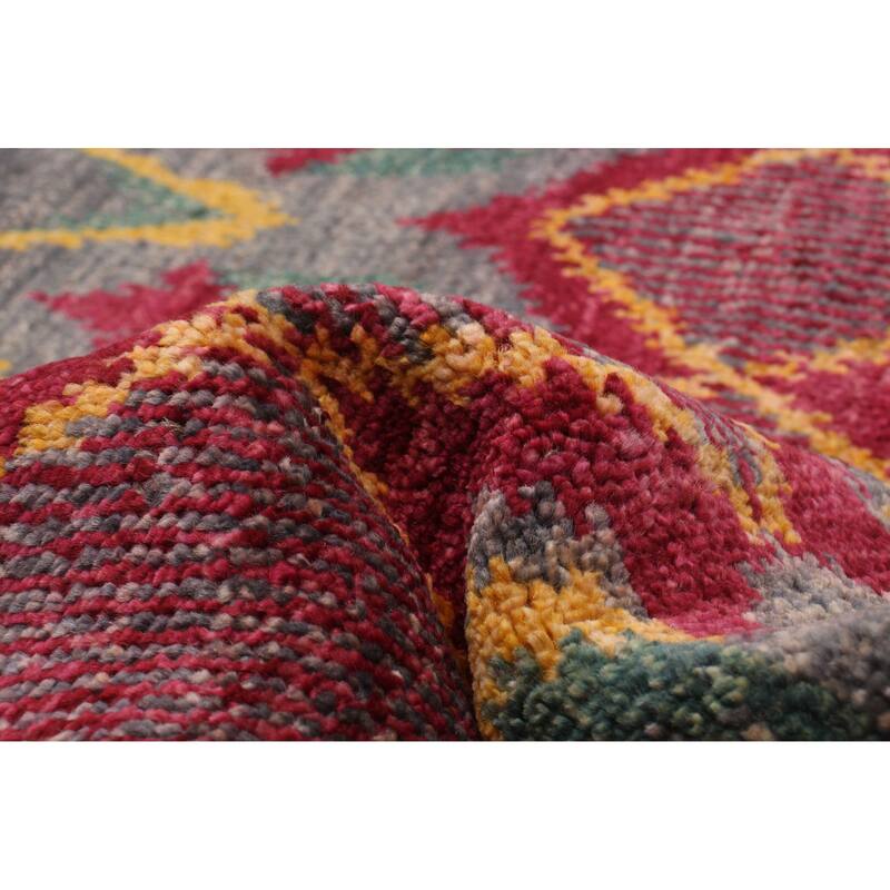ECARPETGALLERY Hand-knotted Shalimar Burgundy Wool Rug - 9'7 x 13'7