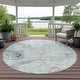 preview thumbnail 147 of 149, Machine Washable Indoor/ Outdoor Chic Paisley Chantille Rug Aqua - 8' x 8'