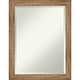 preview thumbnail 1 of 35, Beveled Wood Bathroom Wall Mirror - Owl Brown Narrow Frame
