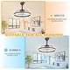 preview thumbnail 93 of 118, 20"/24"/72" Oaks Aura Cotti Low Profile Dimmable Smart Ceiling Fan with Lights 6-Speed Flush Mount Modern Remote