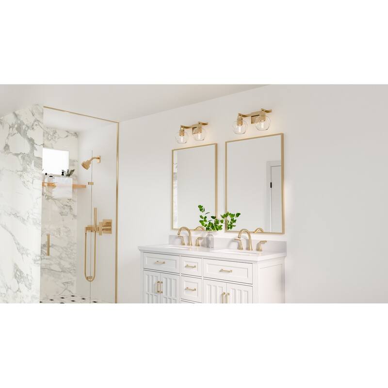 Celina 2-Light Bronze Gold Bath Light