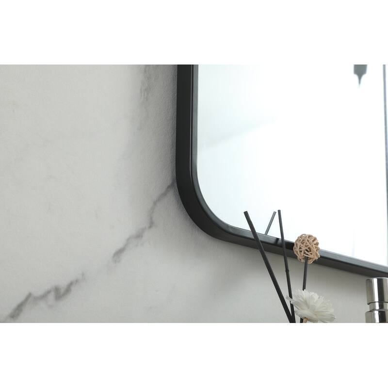 Indigo Home Soft corner metal square mirror 48x48 inch