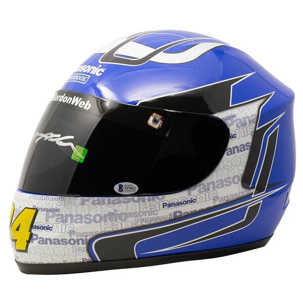 Shop Jeff Gordon Signed Full Size Blue Panasonic Nascar Replica Helmet Bas Overstock 30912437
