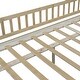 preview thumbnail 7 of 9, Full Daybed Wood Bed w2 Drawers,Fence-Shaped Guardrail for Kid,Natural