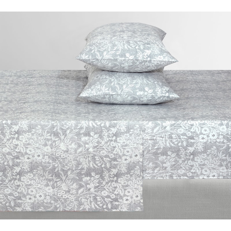 300 Thread Count Cotton Sateen Weave Printed Sheet Set