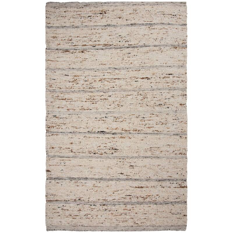 Alora Decor Everett Contemporary Heathered Stripe Area Rug - 9' x 12' - Beige