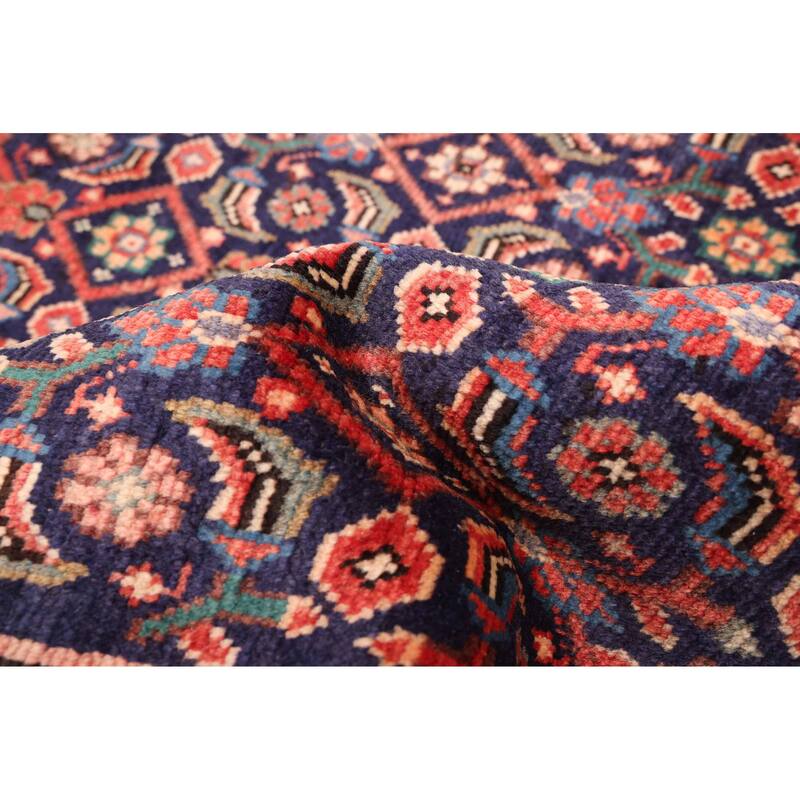 ECARPETGALLERY Hand-knotted Andelz Dark Navy Wool Rug - 3'9 x 10'8