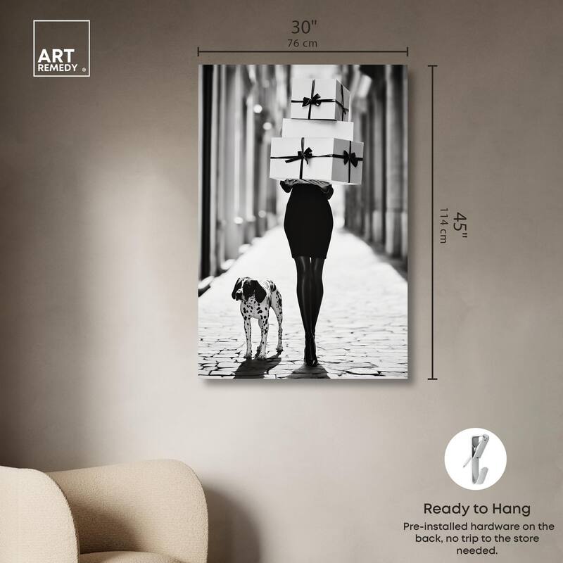 City Dalmatian II Canvas by Art Remedy, Gallery Wrapped