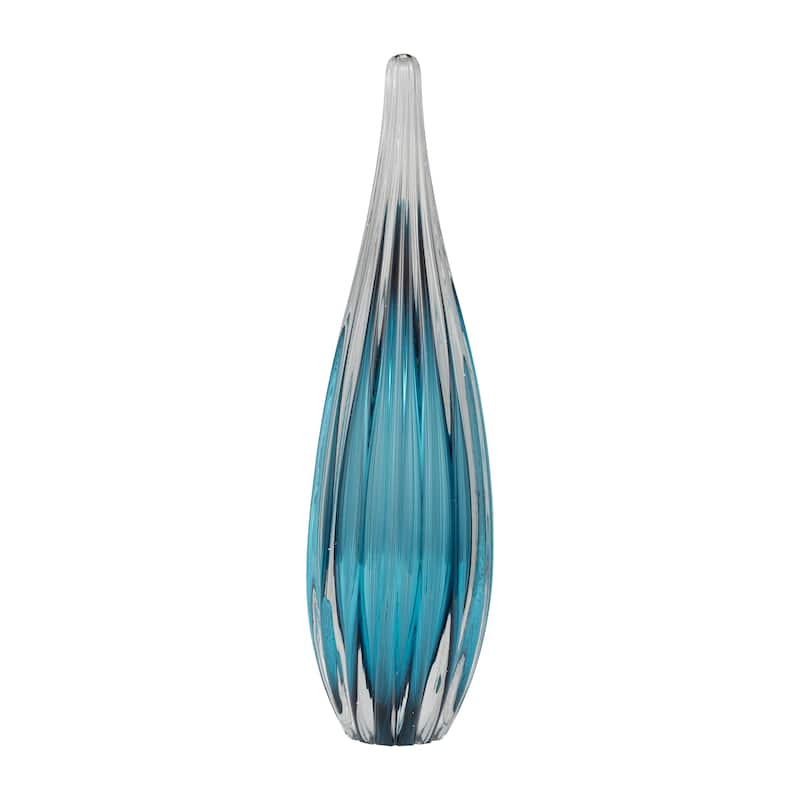 Sagebrook Home Artisan Abstract Paperweight Glass Modern Sculpture
