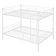 preview thumbnail 13 of 25, Metal Full over Full Bunk Bed Frame with Ladder, Full-length Guardrail for Kids, Teens - Convertible into 2 Separate Full Beds